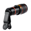 8x Optical Zoom Clip on Camera Lens Phone Telescope For Universal Cell Phone LJ