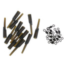 12pcs Fishing Lead Clips & 12pcs Rolling Swivels Carp Fishing Accessories