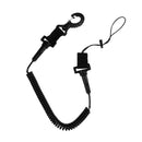 Scuba Diving Spiral Coiled Lanyard Torch Camera Holder Strap W/Spring Clip