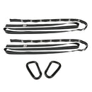 2x Adjustable Tree Hanging Hammock Straps Swing Webbing Rope Camping Travel