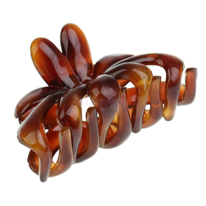 Brown Hair Claw Clamp Clips Acrylic Barrette Hair Accessory Hairwear Holder