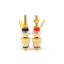 2Pc 4MM Brass Speaker Amplifier Terminal Binding Post Connector Red and BlackH&L