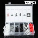 123pcs Wheel Arch Trim Clips Side Door Clips For BMW MINI COOPER R50 R52 R53 R56