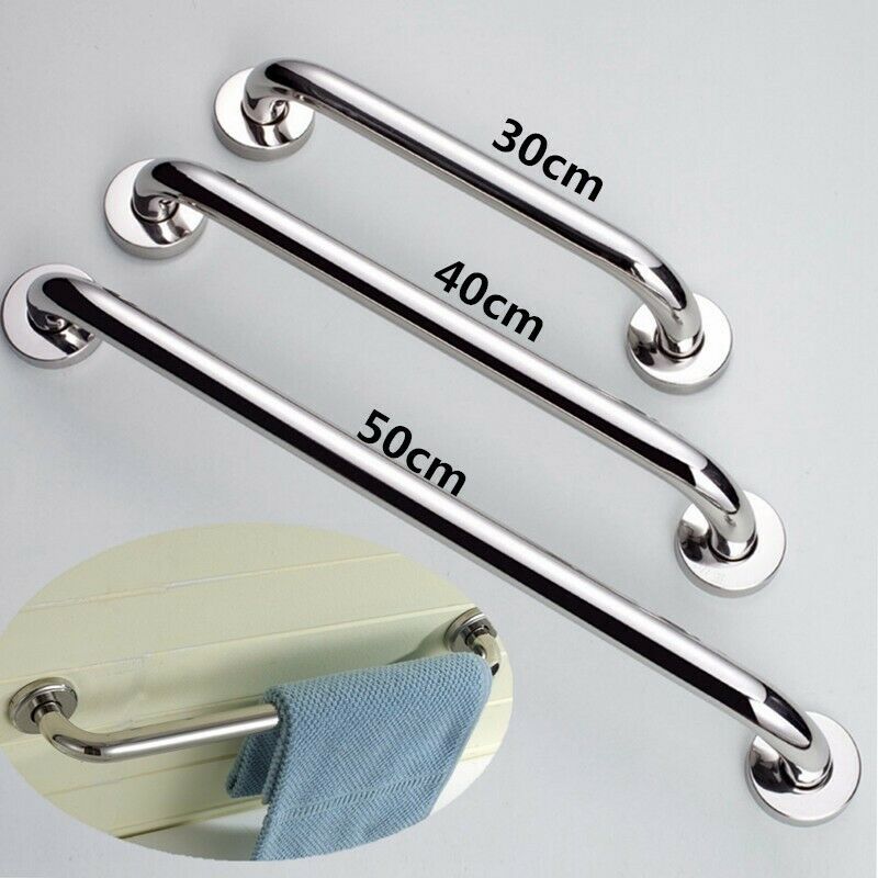 New Bathroom Tub Toilet Stainless Steel Handrail Grab Bar Shower Safety Sup N3J5