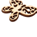 50Pcs Mix Hollow Butterfly Wooden Ornament DIY Craft Art Decoration Scrap â„–[