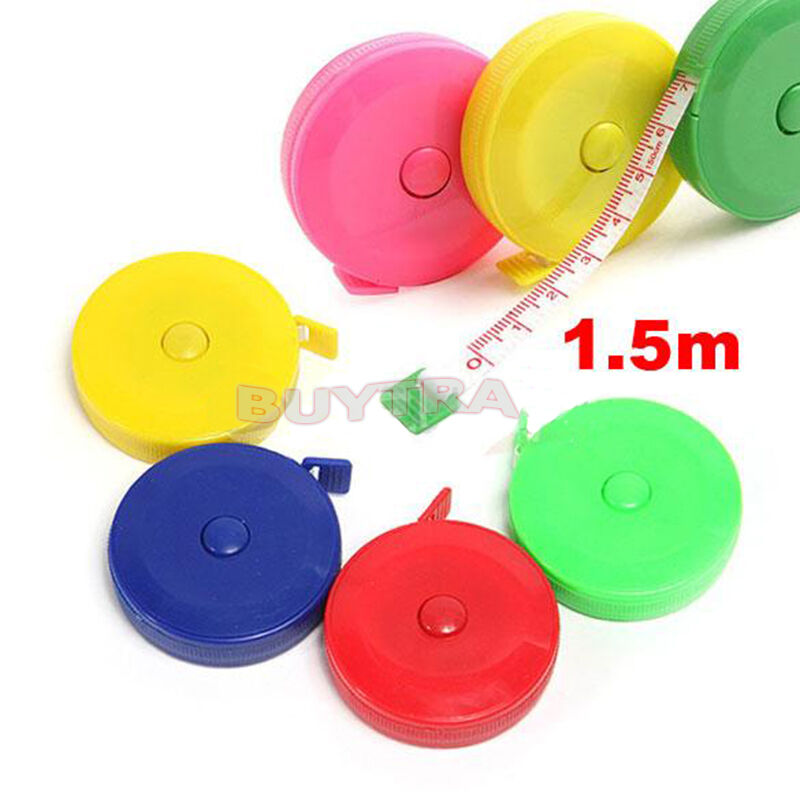 Retractable Soft Ruler Tape Tailor Sewing Cloth Diet Measuring 60Inch/150cm   Gw