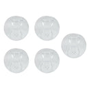 5pcs Thermal Glass Ball Tealight Candle Holder Holiday Wedding Decor 8cm