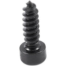 100 Pcs 3mm x 10mm Thread Hexagon Head Self Tapping Screws Black H6Q2