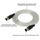 9.8FT Midi Male to Male DIN 5-Pin Music Instrument Extension Cable Connecto