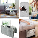 Bedside Caddy Felt Bedside Storage Organizer With Extra Pocket For Bedroom