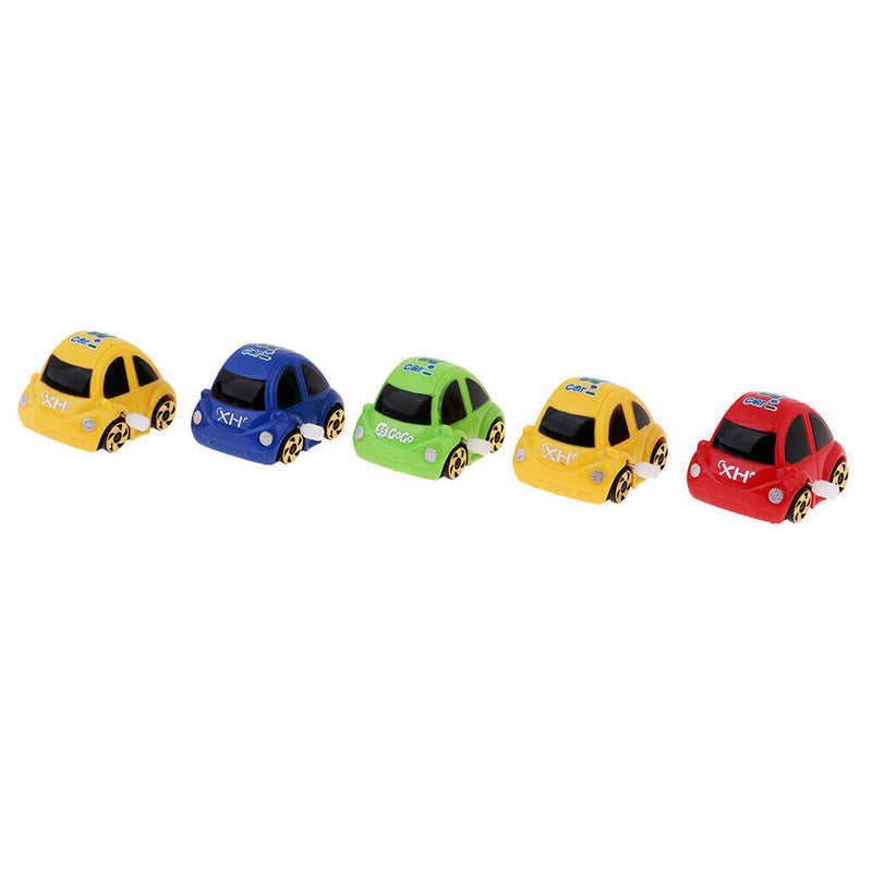 5 Pieces 2" Wind-up Car Toys Party Giveaway for Kids Children Age 3 and Up