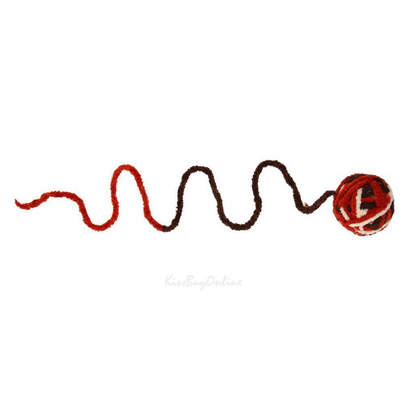 Pet Puppy Cat Dog Chew Toys Colorful Interactive Clean Teeth Wool Rope Ball