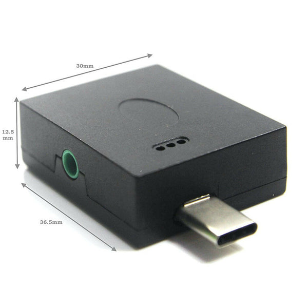 Type-C Male to USB 3.0 Female OTG Adapter with 3.5mm Female Digital Audio