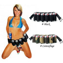 Beer Belt Holster/Drink Soda Can Bottle Pouch /6 Pack Holster,Blak Camoufla