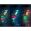 Led Solar Wind Spinner Color Changing Urchin Star Wind Chime Lamp for Home