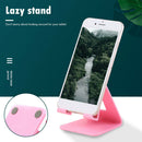 Universal Plastic Desktop Holder Tablet Mobile Phone Stand Bracket (Pink) A