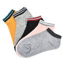 Women Color two poles Comfo rtable Cotton Sock Slippers Short Ankle So- OZ