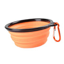 2pcs Portable Dog Cat Puppy Fashion Silicone Collapsible Feeding Food Water