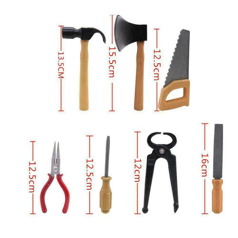 34 Pcs Repair Tools Set Baby Kids Boys Toys Craftsman Play Pretend Set E0X5