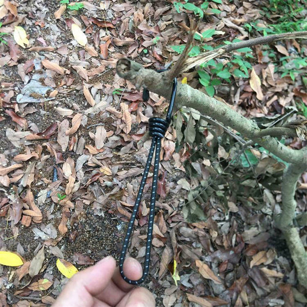 4 Pcs Bungee Hook Ties Tarpaulin Tarp Elastic Straps with Metal Hooks