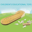 Kids Children Wooden Mini Desktop Bowling Game Toys Desk Ball Board Baby P4J2