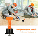 50pcs Level Wedges Tile Spacer for Flooring Wall Tile Leveler Locator Plier A