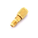 R12 R134A Brass Refrigeration Fitting Adapter 1/4'' To 1/4'' W/Valve Core  J Bj