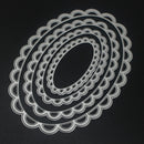 4PCS Oval Cutting Dies Stencil For DIY Scrapbooking Embossing Decor Craft