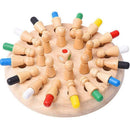 Wooden Memory Match Stick Chess Game Children Early Party Educational T2A7