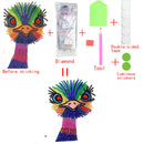 DIY Bird Diamond Painting Luminous Switch Stickers Home Wall Decals Decor