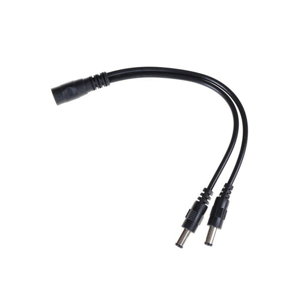 5.5x2.1mm 1Male  To 2 Female Plug DC Power Splitter Adapter For TV Camera CableJ