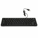 Black Ultra-thin Quiet Small Size 78 Keys Mini Multimedia USB PC Laptop Keyboard