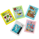 Cartoon DIY 9 Grid Flat Jigsaw Moving Puzzle Kids Educational Toys Random