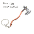 God of War 4 Leviathan Key Chain Metal Keyrings Kratos Guardian Axe Shape