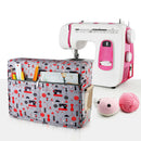 Home Sewing Machine Cover with Pockets Dustproof Oxford Cloth Carry Storage Case