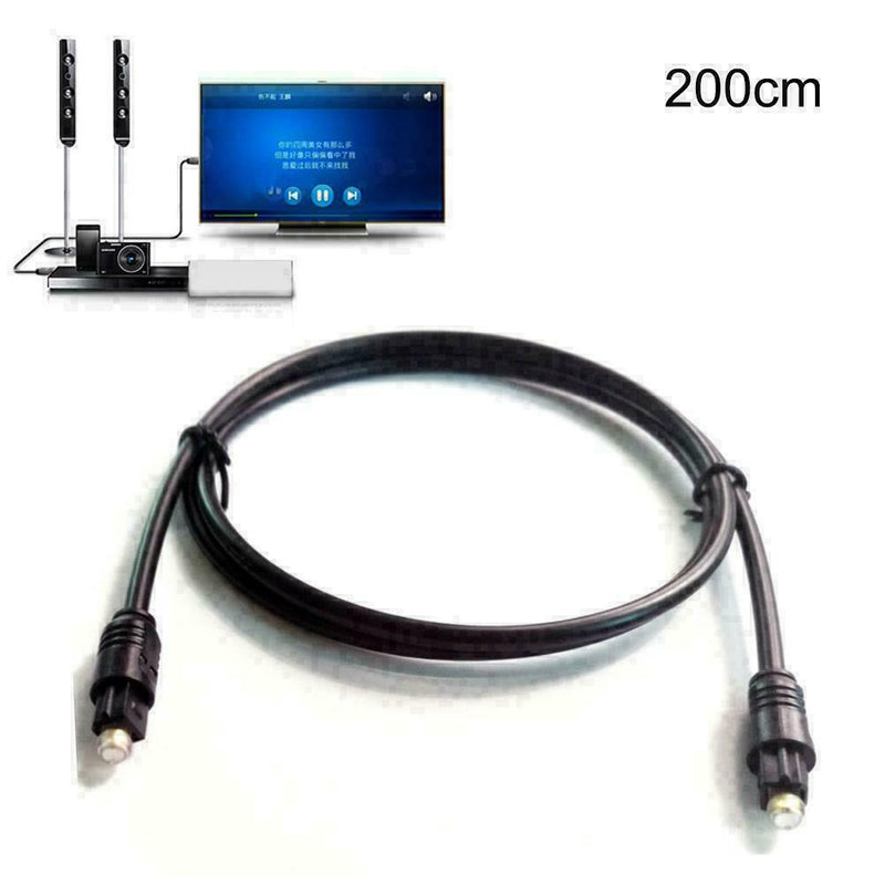2M 6FT Digital Fiber Optic Audio Cable Cord Optical SPDIF New For TV TosLin X5H4