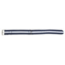 20mm Blue & White Army Nylon Sport Watch Band Straps For Men Women V7S4
