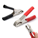 4x Usrful Terminal Crocodile Clamps Alligator Clip Red Black for Cable Batteri