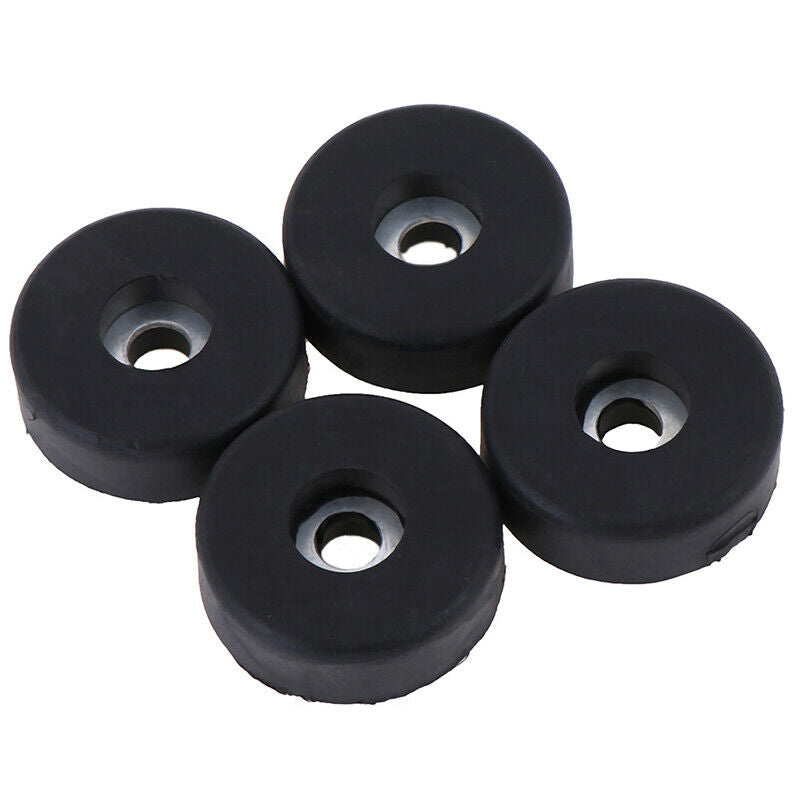 4x Rubber Bumpers Embedded Washer Feet Pad Instrument Holder 30x10mm EOB Bj