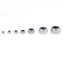 165Pcs/Set M3 M4 M5 M6 M8 M10 M12 Stainless Steel Nylon Insert Hex Lock Nut Kit