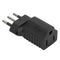 250V 10A Three Round Pin Extension Plug Embedded Plug Male to 5-15R Female