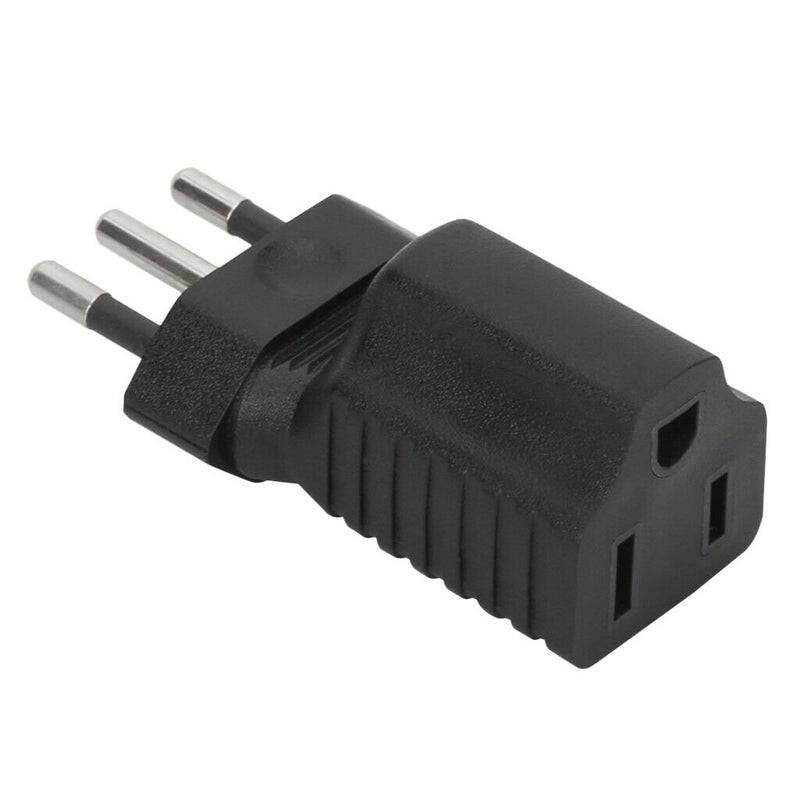 250V 10A Three Round Pin Extension Plug Embedded Plug Male to 5-15R Female