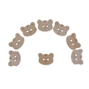 100pcs Wooden Tiger Button Kids Clothes Cartoon DIY Home Sewing Accessories