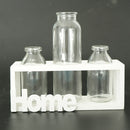 3 Bottle Glass Test Tube Flower Pot Holder Bottle Hydroponic Vase Terrarium