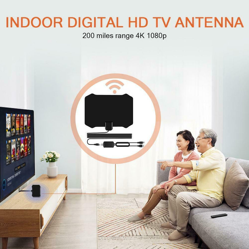 HJ0003 200 Miles 20DB 1080p HDTV Digital Aerial Indoor Satellite Grid Antenna