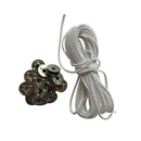 5m Cotton Candle Wicks Core with 20pcs Metal Sustainers for Candle Making White