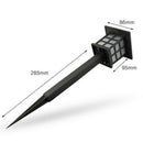 2pcs Outdoor Solar Power LED Light Path Way Landscape Garden Fence Lamp