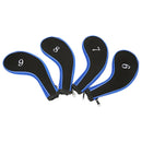 10 Pcs Golf Club Head Cover Number Printed With Zipper Golf Club Accessorie