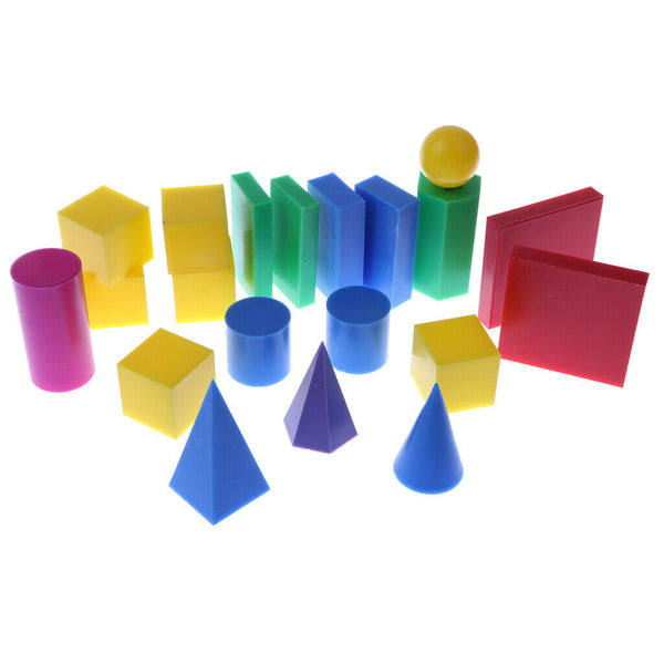 Montessori Basic Geometric Solids Kids Early Learning Aids for Toddlers