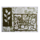 Cutting Dies Craft DIY decoration Holiday greetings "with deepest sympathy"  LJ